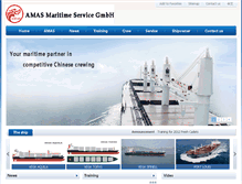 Tablet Screenshot of amas-maritime.com